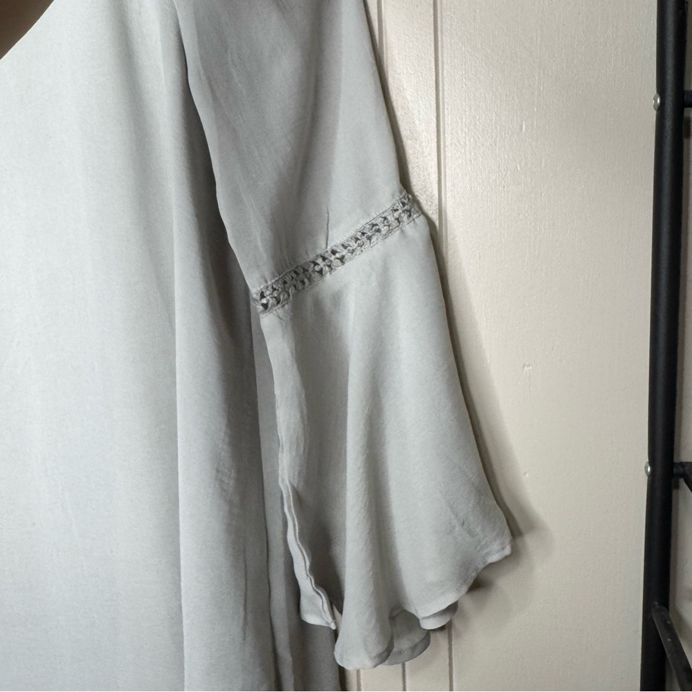 PPLA Light Gray Cold Shoulder Dress - Picture 9 of 16